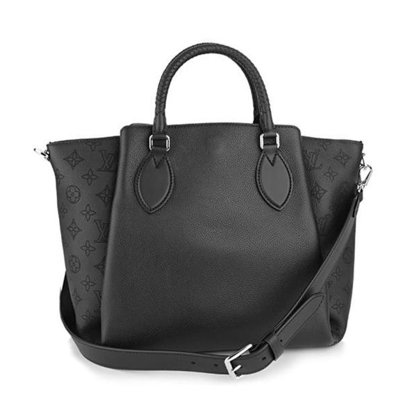 Louis Vuitton Mahina Haumea Handbag Noir Black Calf Leather - Picture 2 of 9